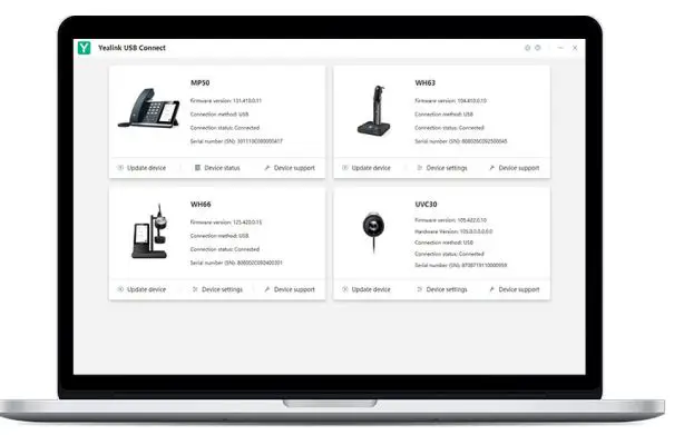 Yealink DECT Wireless Headset WH63 User Guide - Software