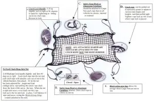 SNAP-LOC SLAMCN6072 Cargo Net with Snap Hooks
