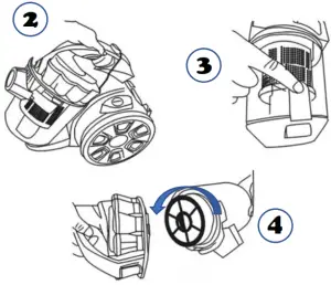 DAEWOO Tornado Cylinder 700W Cyclonic Vacuum - fig2