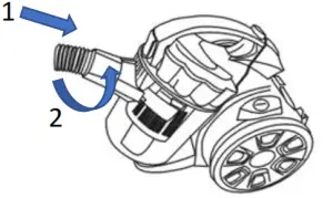 DAEWOO Tornado Cylinder 700W Cyclonic Vacuum - vacuum