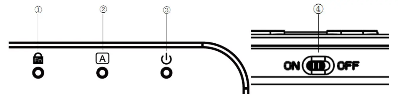 anko 43082353 Multi-Media Keyboard - Indicator Light Description