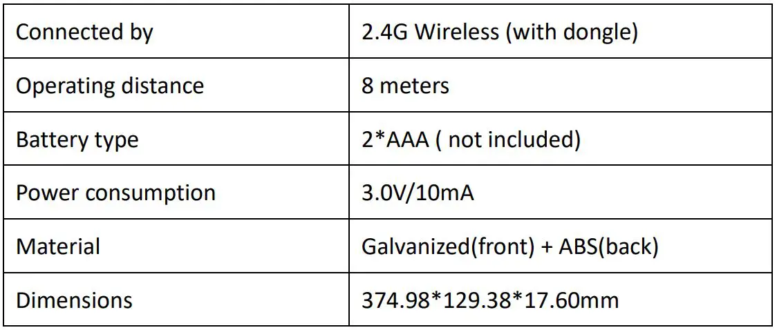 anko 43082353 Multi-Media Keyboard - Specification