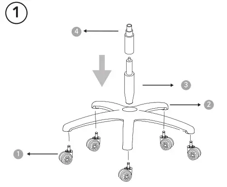 NEWSKILL Neith Silla Gaming Chair- Step 1