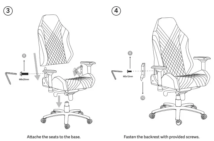 NEWSKILL Neith Silla Gaming Chair- Step 3