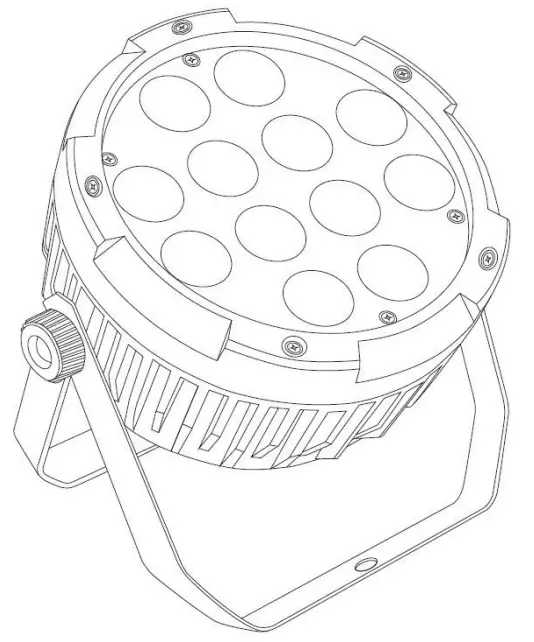 qtx HIPAR-120 Outdoor LED Par Can RGBW