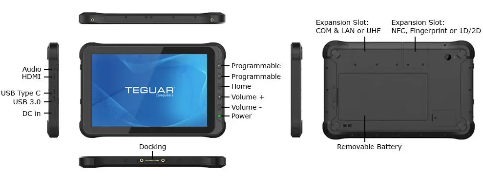 TEGUAR TRT-Q5380-10 10.1 inch Full Ruggedized Tablet product