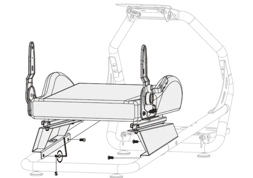 kogan KASLSTRCGTA Premium Racing Simulator Cockpit-11