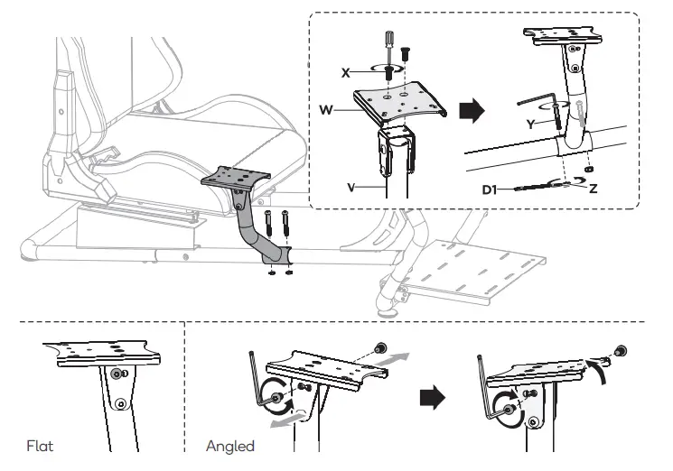 kogan KASLSTRCGTA Premium Racing Simulator Cockpit-13
