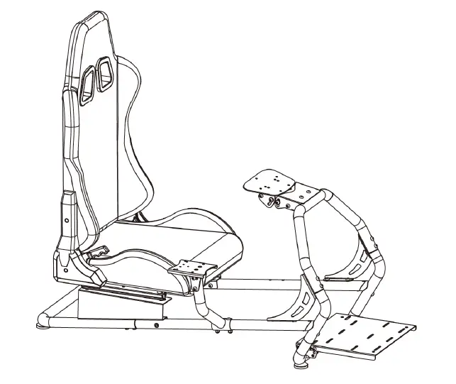 kogan KASLSTRCGTA Premium Racing Simulator Cockpit-product