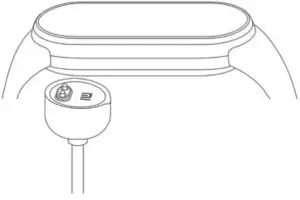 xiaomi MI-001 Smart Band 6 Fitness Band with Blood Oxygen Meter - Charging