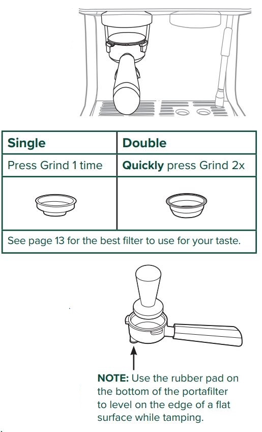 CAFE C7CESAS2RS3 BELLISSIMO Semi Automatic Espresso Machine +Frother Owner's Manual - Single and Double