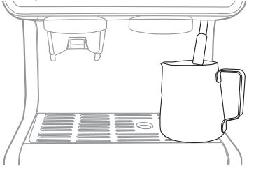 CAFE C7CESAS2RS3 BELLISSIMO Semi Automatic Espresso Machine +Frother Owner's Manual - Steam