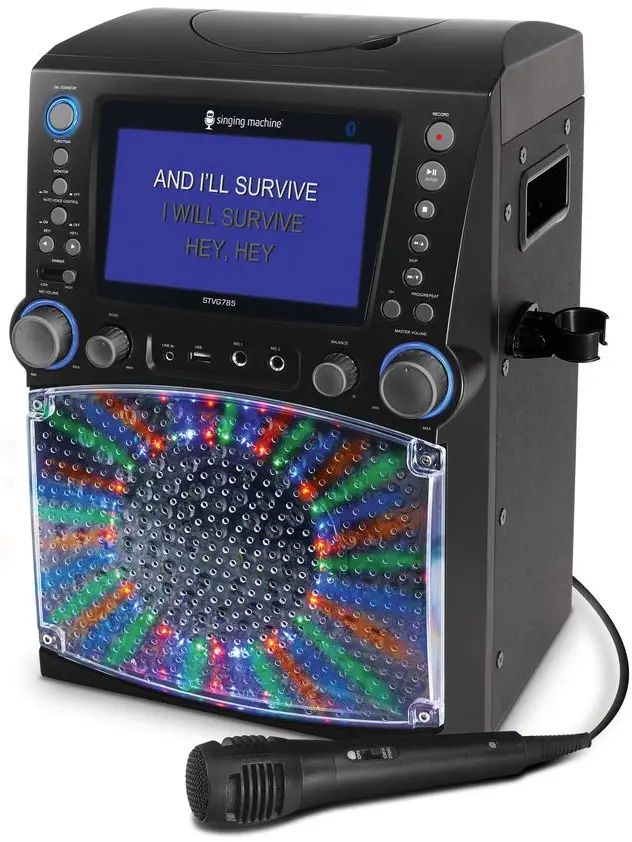 singing machine STVG785BTBK Bluetooth Karaoke Player