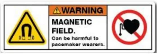 Coopers H725 Vivadia Lower Leg Massager - warning