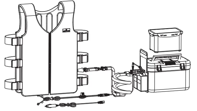 COMPCOOLER COMP-BMCS-746L Motercycle Rider Solo Ice Chest Cooler System fig 1