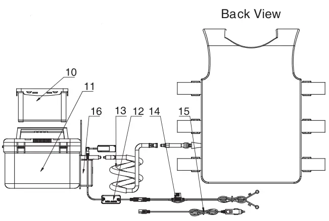 COMPCOOLER COMP-BMCS-746L Motercycle Rider Solo Ice Chest Cooler System fig 3