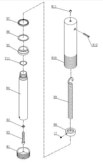 BORUM BHSP20T Hydraulic Workshop Press - PARTS DIAGRAM & PARTS LIST 3