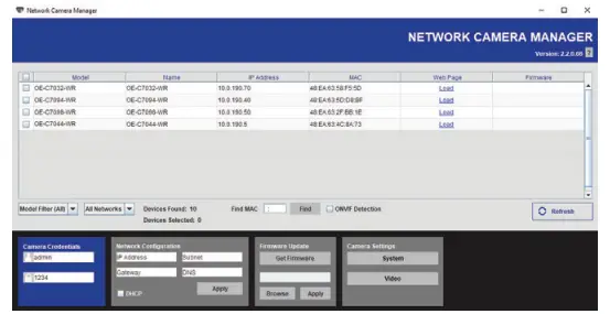 CONNECTING TO THE IP CAMERA