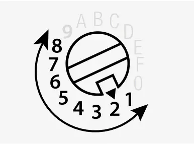 Modbus address rotary switch for selecting sensors