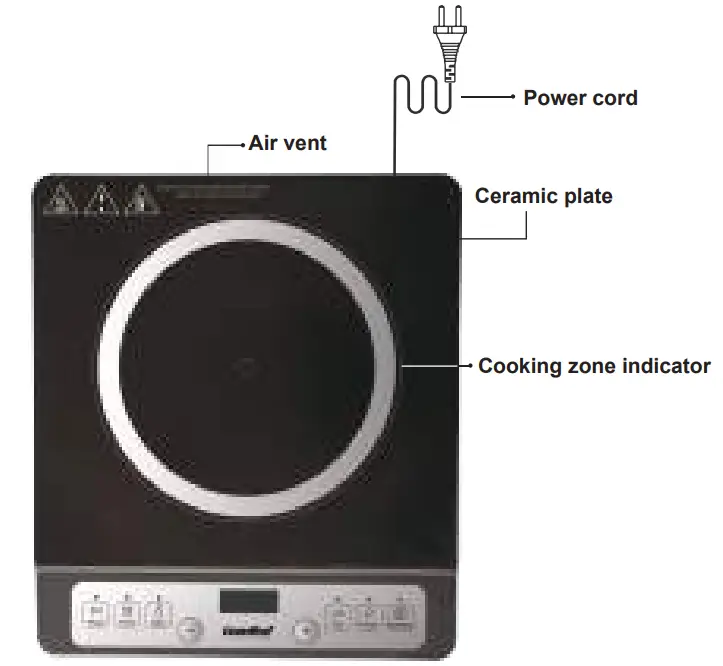 comfee CCB18T4ASB 1800W Portable Induction Cooker 1