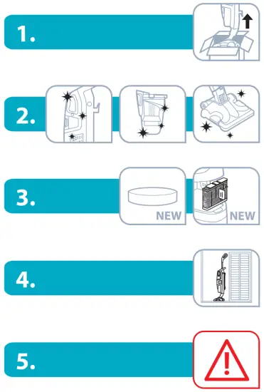 Rowenta RY8544WH Clean and Steam Multi Upright Vacuum Cleaner - fig1