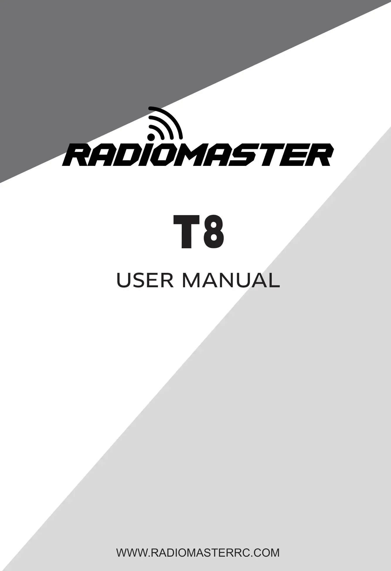 RADiOMASTER T8 Radio Controller User Manual