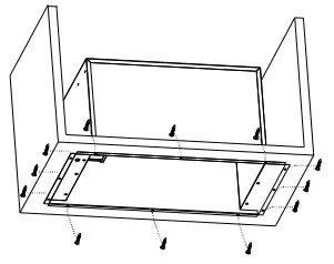 Master Kitchen 330164 Integrated Powerbank Rangehood - 12 screws