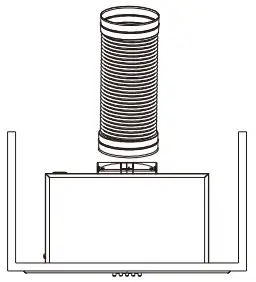 Master Kitchen 330164 Integrated Powerbank Rangehood - outlet pipe