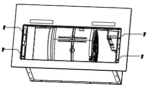 Master Kitchen 330164 Integrated Powerbank Rangehood - steel