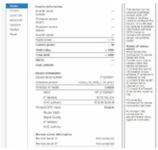Deye Energy Collect Device MECD - Set parameters of logger 8