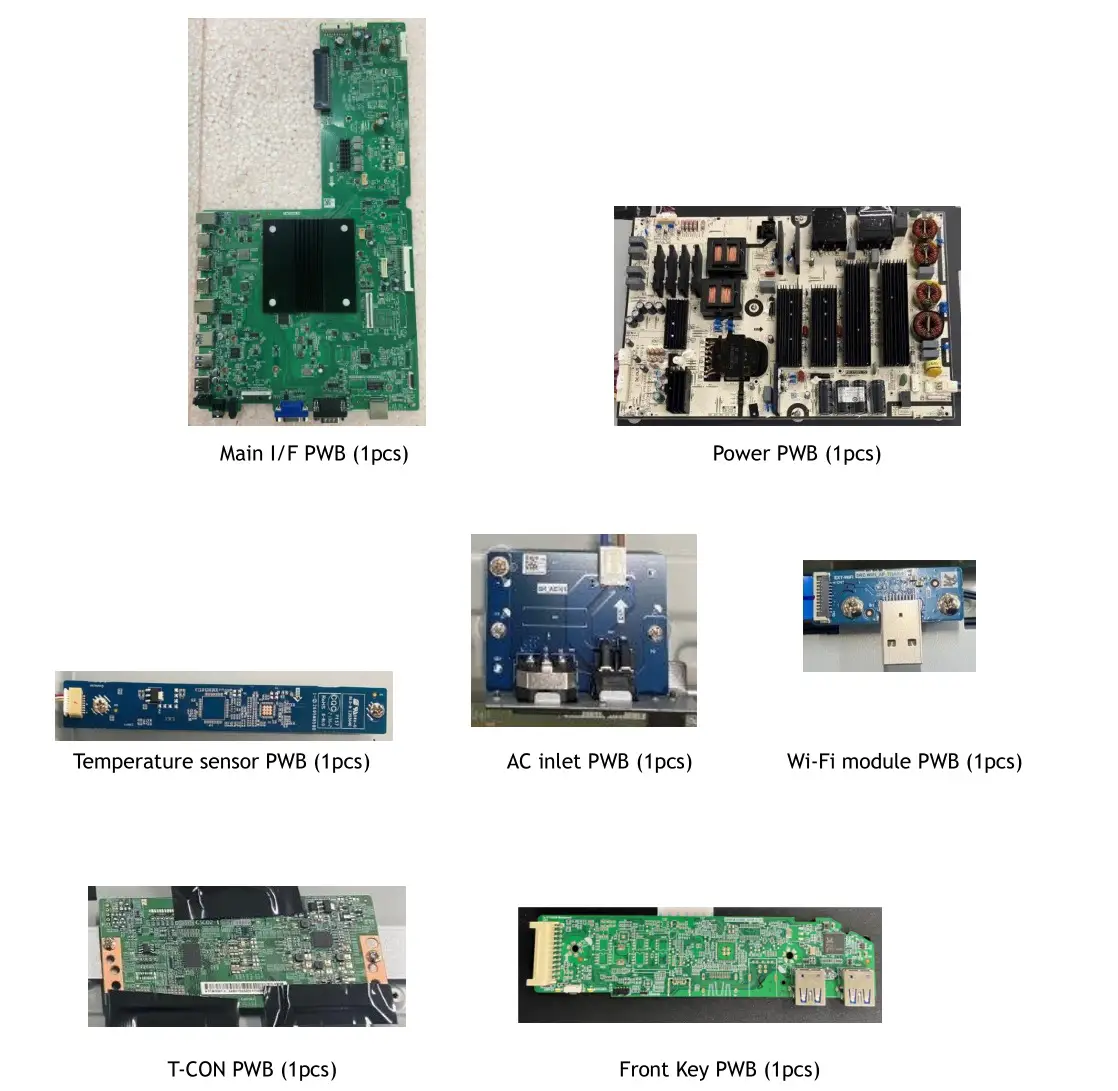 SHARP PN -L752B 52 Inch Full Color LCD Monitor - All PWBs can be removed by screw driver