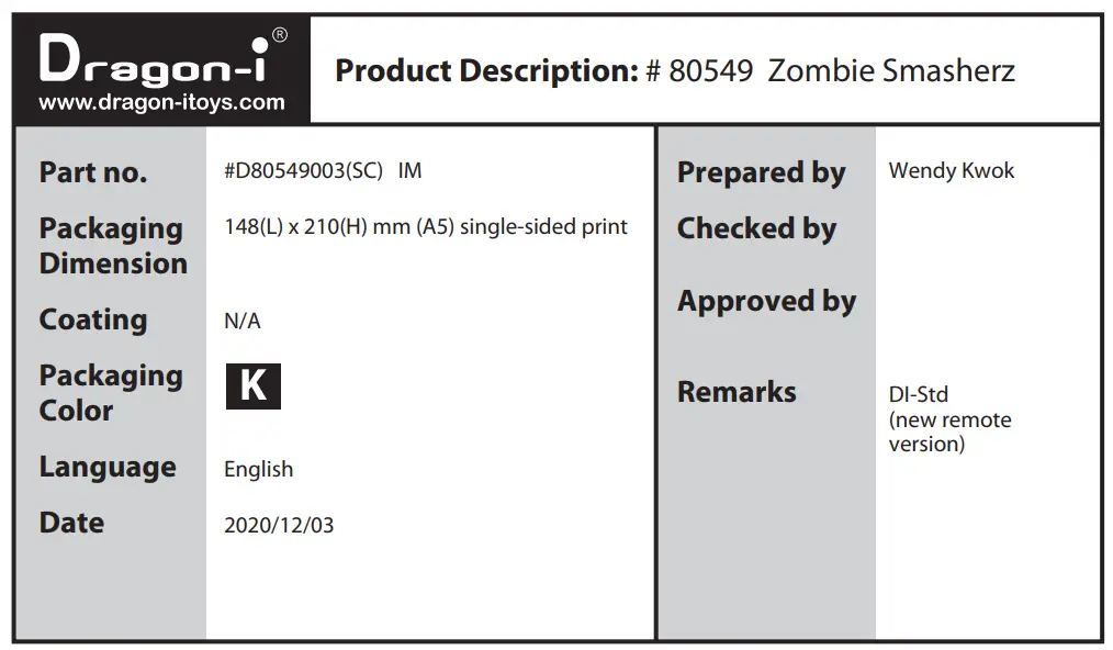 Dragon i 80549 Zombie Smasherz - fig 2