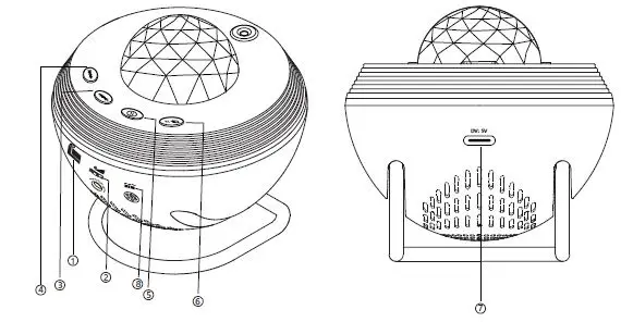 ouyulong-‎SKE-TKQ01-Star-Projector-8-in-1-Night-Light-Smart-WiFi-Galaxy-Projector-Work-2