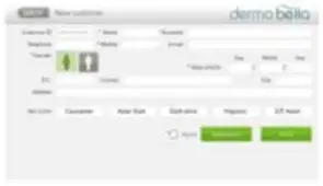 CHOWIS CND-020-A Dermo Smart Skin Analyzer User Guide - Total Diagnosis shows a table of customer