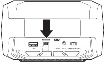 Wireless Tailgate Speaker ISB199 MicroSD Memory Card