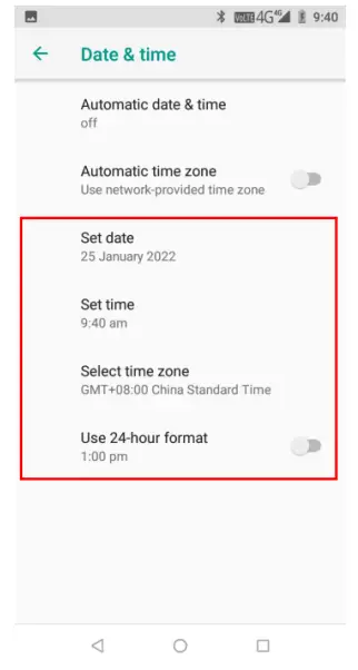 EFIX FC2 Global GPS Systems User Guide - If you want to set date and time by yourself