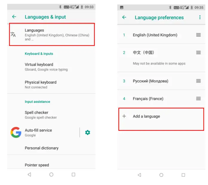 EFIX FC2 Global GPS Systems User Guide - Language & input