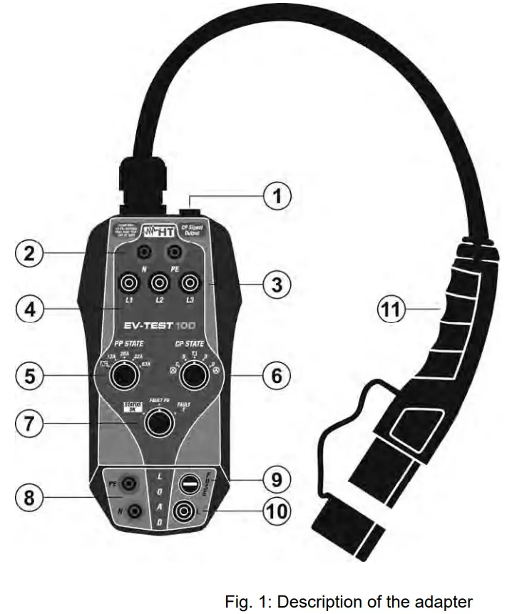 HT EV TEST100 EV Charging Station Tester - fig1
