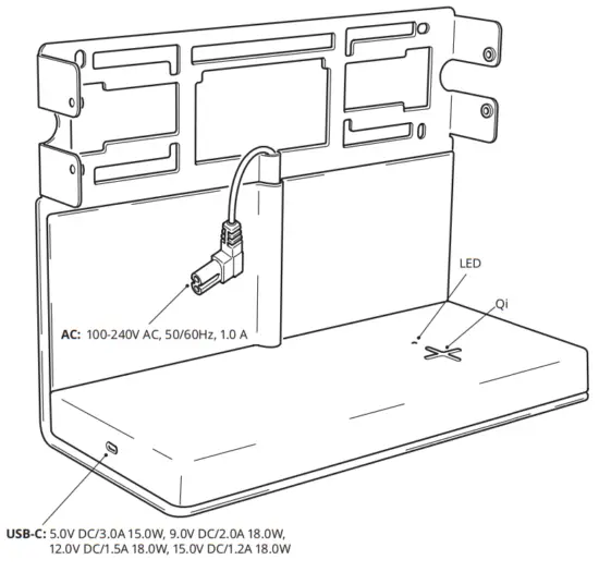 IKEA SYMFONISK Shelf W Wireless Charger - fig8
