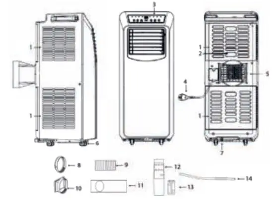 FIG 1 PARTS DESCRIPTION