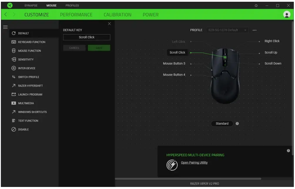 CONFIGURING RAZER VIPER