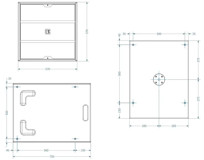 OUTLINE SUB 118 SP Self powered sub bass system - TECHNICAL SPECIFICATIONS