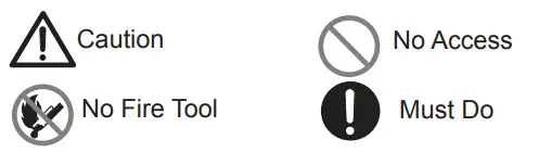 Midea Q216-LPG Gas Cooktop - warning