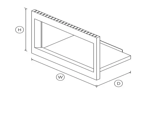 Fisherpaykel MOTTK 30 SS Microwave Trim Kit - Fig