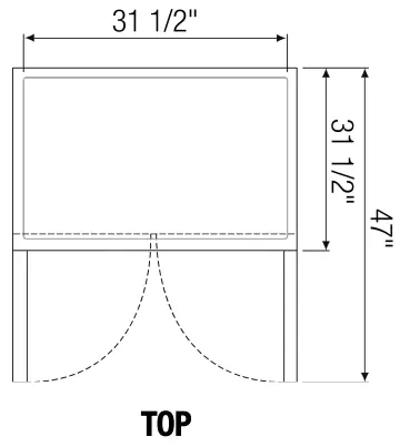 EUEREST Back Mount Undercounter Refrigerator -5