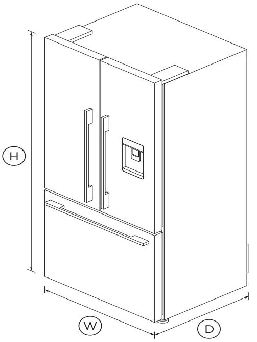 FISHER PAYKEL RF170ADUSX4 N Freestanding French Door Refrigerator Freezer - FIG