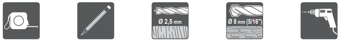 meliconi-EDR40-0-Wall-Mount-Bracket-FIG-1