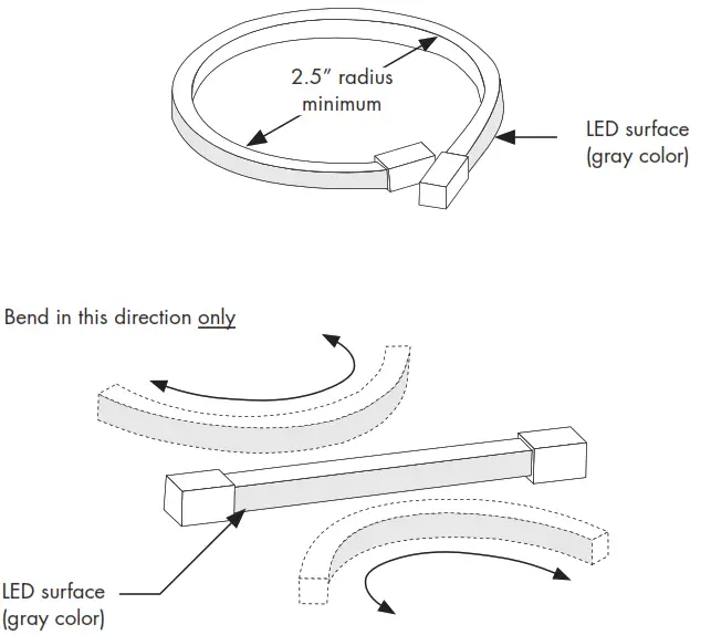 luminii KBX-X-X-DW Kurba Medium Horizontal Dynamic White - Bend LED