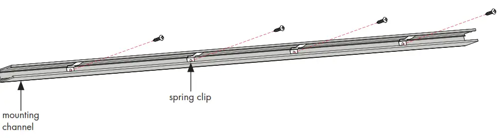 luminii KBX-X-X-DW Kurba Medium Horizontal Dynamic White - Straight run with mounting channel