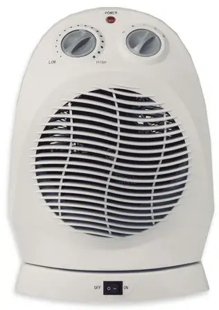 HORNBACH 10533559 2000 Watt Fan Heater Oscillating